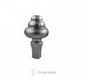 18201 Наконечник стальной литой 5.5х10 см, основание 20 мм в Екатеринбурге фото
