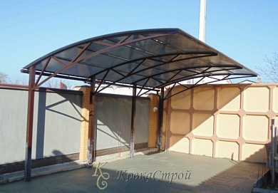 Навес для автомобиля №76 в Екатеринбурге фото