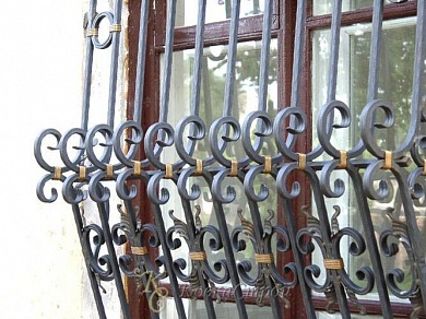 Кованая решетка №286 в Екатеринбурге фото

