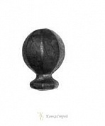 18255 Наконечник стальной кованый 5.4х7.7 см, основание 32 мм в Екатеринбурге фото
