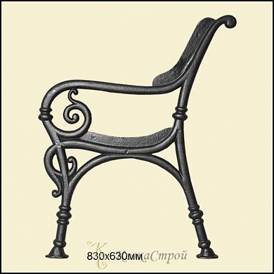 Каркас для скамьи (чугунное литьё) №14 в Екатеринбурге фото
