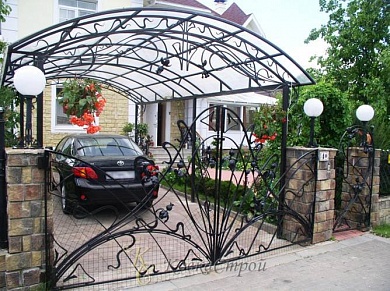 Навес для автомобиля №41 в Екатеринбурге фото