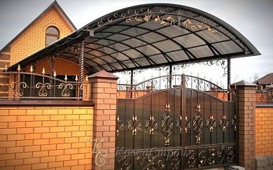 Навес для автомобиля №111 в Екатеринбурге фото