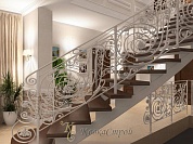 Лестничное ограждение №185 в Екатеринбурге фото
