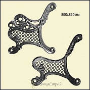 Каркас для скамьи (чугунное литьё) №13 в Екатеринбурге фото
