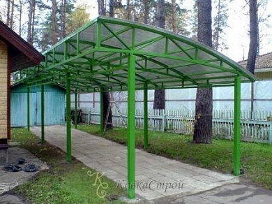 Навес для автомобиля №99 в Екатеринбурге фото