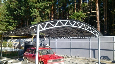 Навес для автомобиля №30 в Екатеринбурге фото