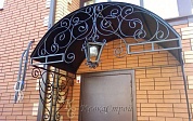 Кованый козырек №107 в Екатеринбурге фото
