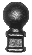 18210 Наконечник стальной литой 3.1x5.8 см, основание 25 мм в Екатеринбурге фото
