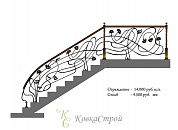 Кованые перила №36 в Екатеринбурге фото
