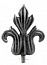 19-1090 Цветок штампованный 11.5х14.5 см, толщина 10 мм